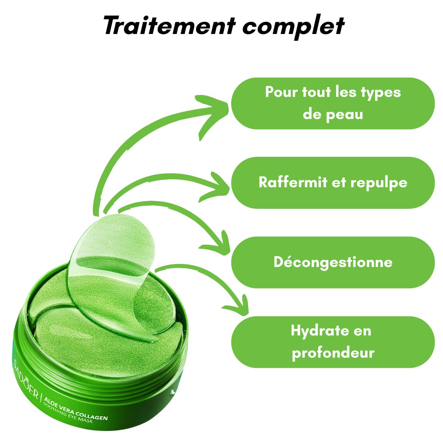 Patch anti-cernes Aloe Vera et Collagène